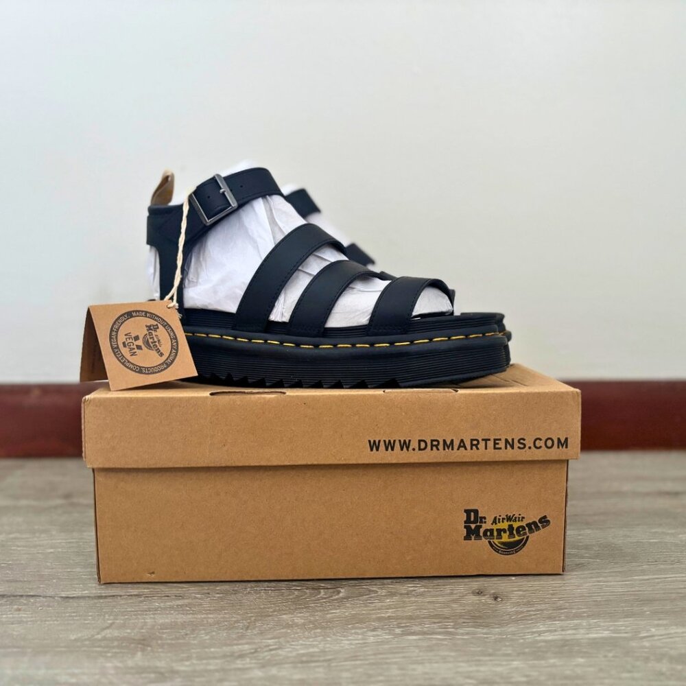 Dr. Martens Vegan Blaire Women's Felix Gladiator Sandal US 10 Faux Leather NWT